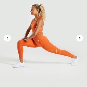 Gymshark Flawless Knit Leggings Burnt Orange